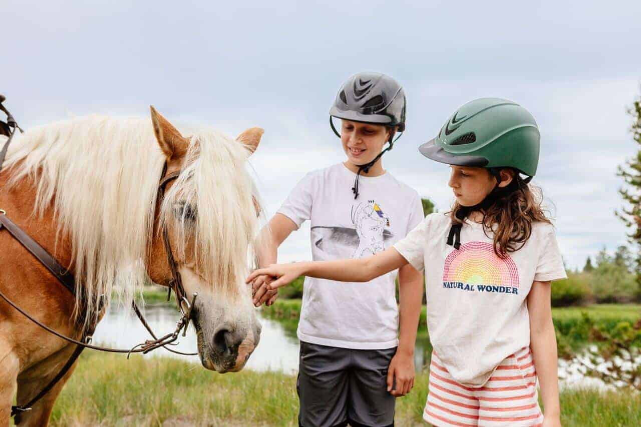 Horseback riding in Sunriver. Horseback riding in Sunriver.