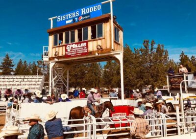 unveiling of the 2019 Sisters Rodeo poster at Dixie’s in downtown Sisters