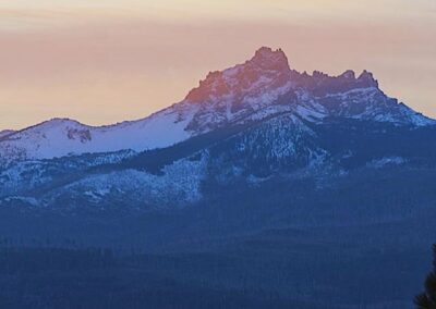 mountain view from Camp Sherman