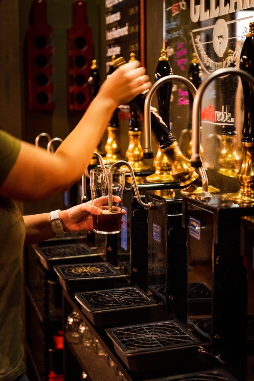 A drink is poured at The Cellar in Redmond. A drink is poured at The Cellar in Redmond.