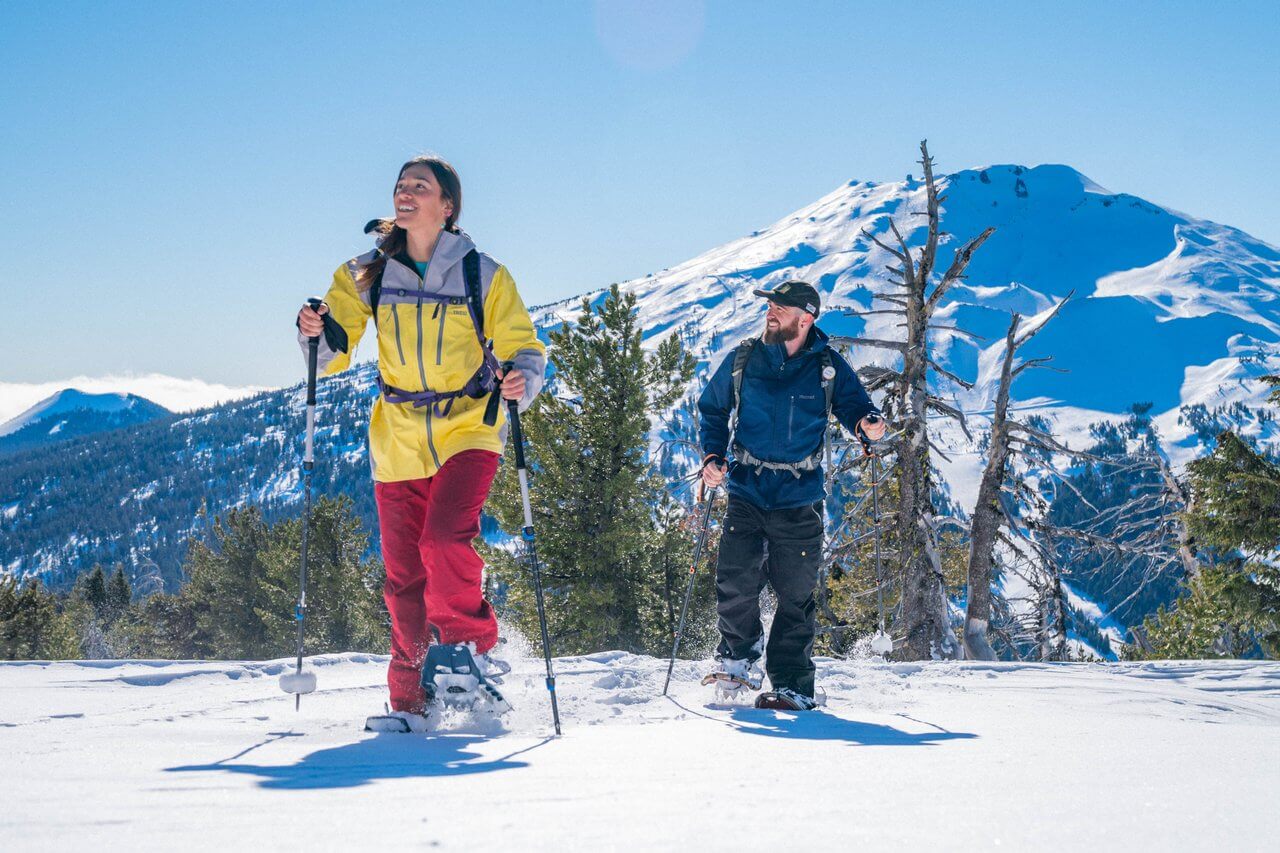 Snowshoeing on Tumalo Mountain near Bend, Oregon