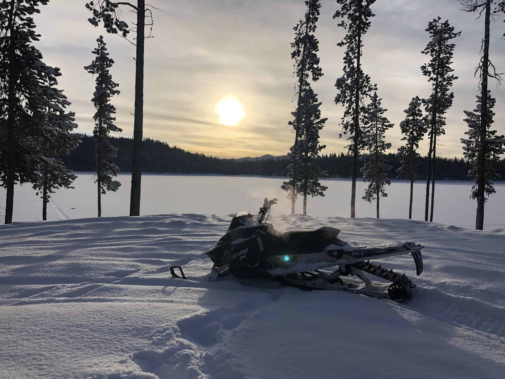 Snowmobile in Central Oregon Snowmobile in Central Oregon