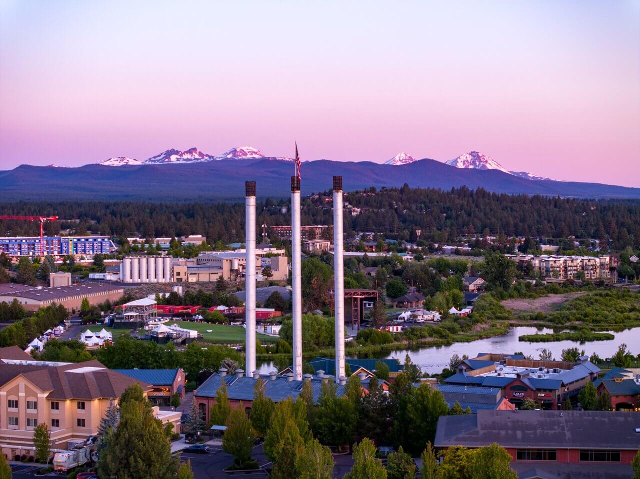Old Mill District in Bend, Oregon Old Mill District in Bend, Oregon