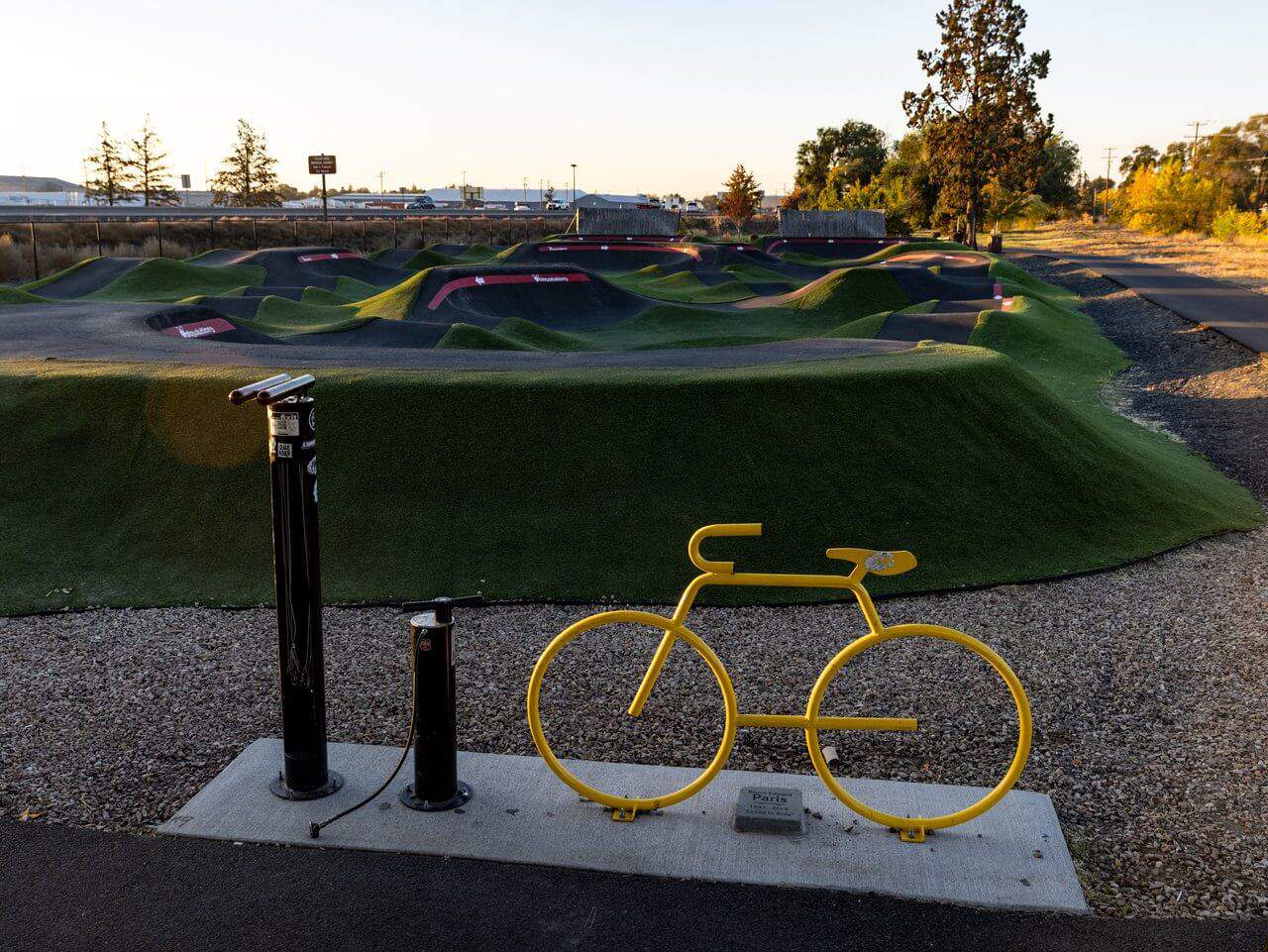 The Pump Track in Redmond, Oregon. The Pump Track in Redmond, Oregon.