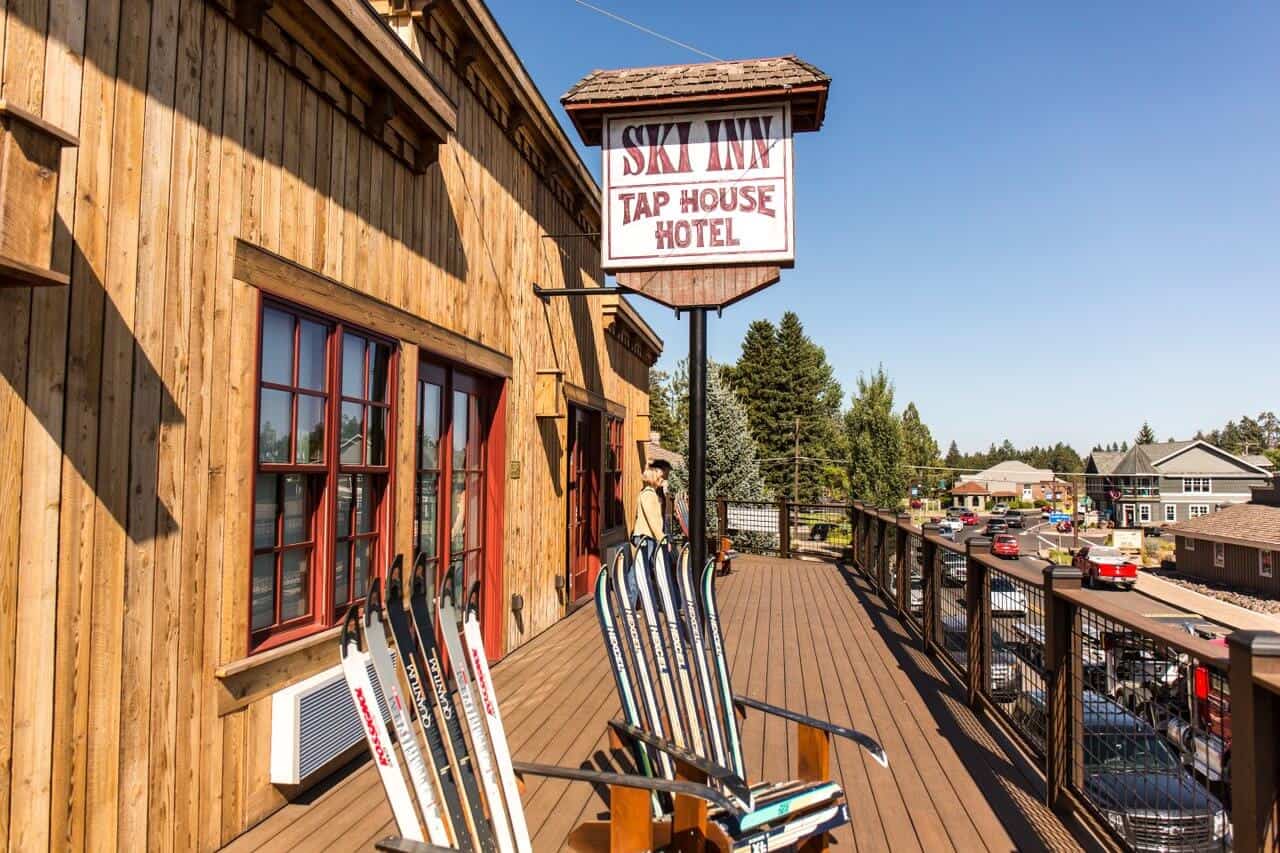 Outside of the Ski House Inn Outside of the Ski House Inn